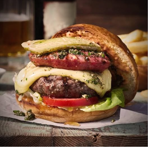 Hamburguesa ESPECIAL DE CHORIZO